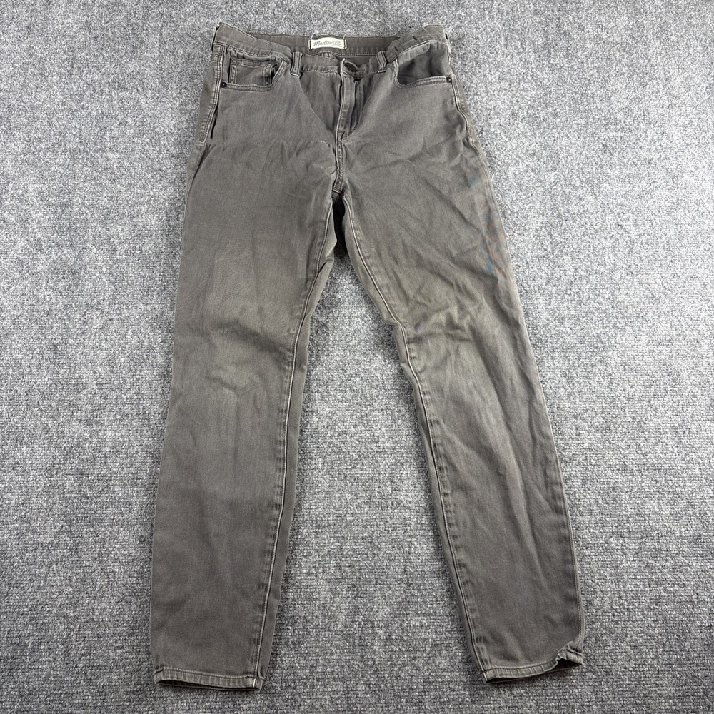 Madewell Women's Size 28 High Riser Skinny Jeans Charcoal Grey Stretch